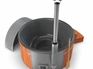 Elite Wood Fire Spa Grey / Wood off grid NO ELECTRICS