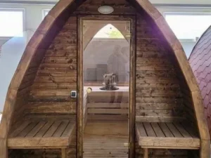 Leaf Shaped Sauna (W-2.45m, L-4.50m, H-2.50m)