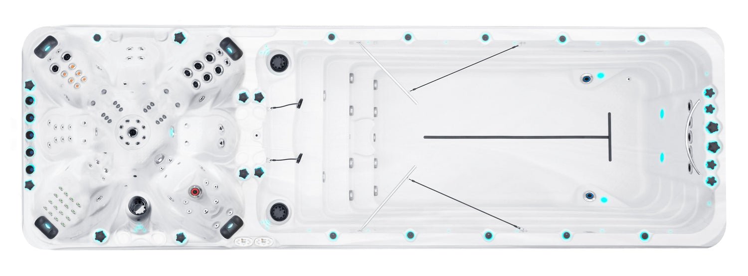 The Bluewater 7 Deep Dual Swim Lifestyle Pro overhead view