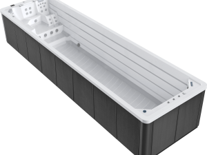 Calypso 8 Swim Lifestyle Pro swim spa, corner view