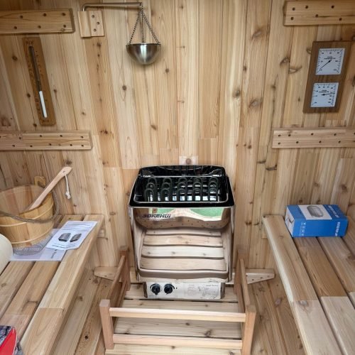 Rowan 4 outdoor sauna lifestyle view
