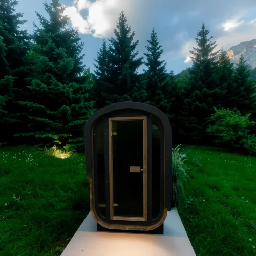 Wood chop front view lifestyle